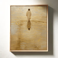 Golden Light Jesus Walking on Water