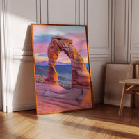 Delicate Arch at Dusk in Painted Sky