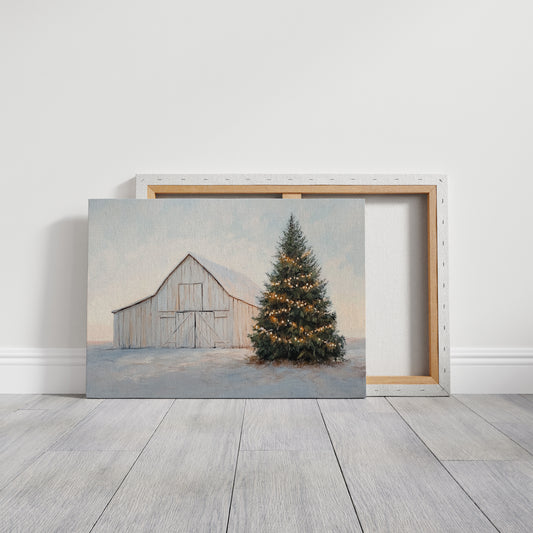 Winter Lights Warm The Barn
