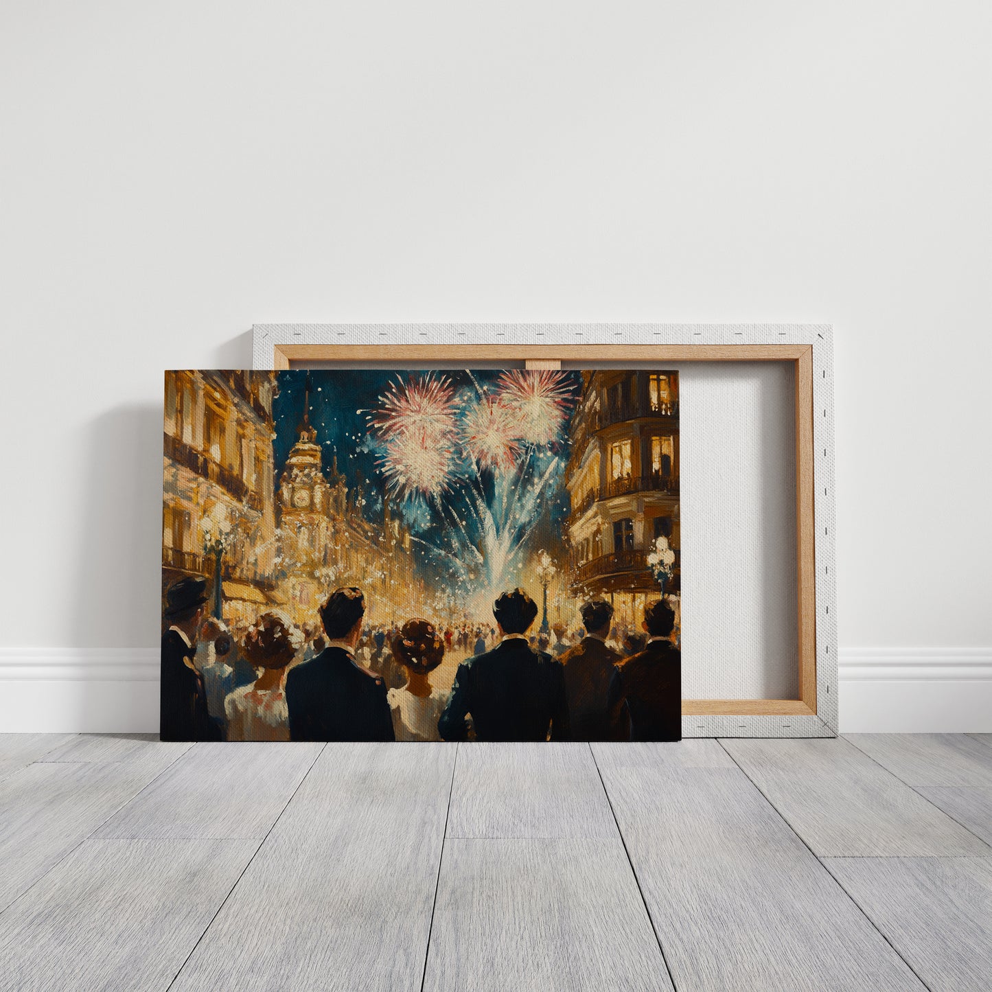 Midnight Sparkles Over Paris Streets