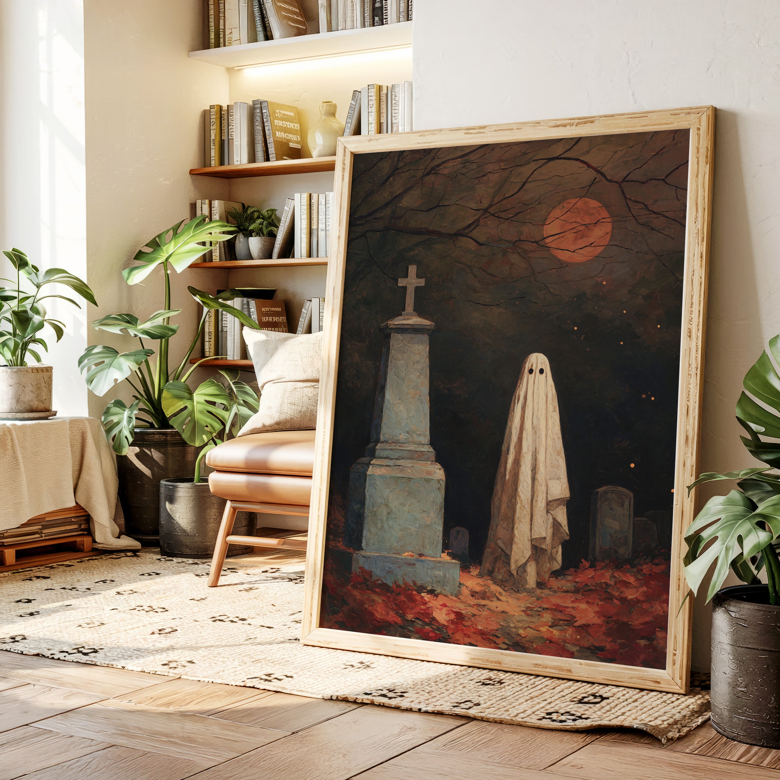 Beneath the Blood Moon's Veil