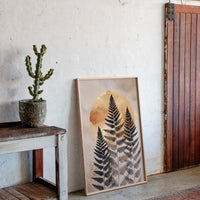 Fern Silhouettes Against Golden Light