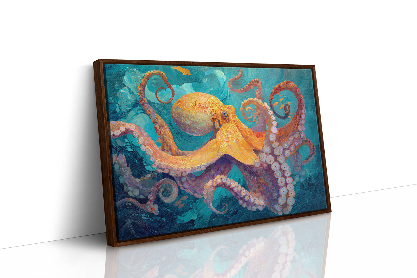 Copper Tentacles Dance Through Turquoise