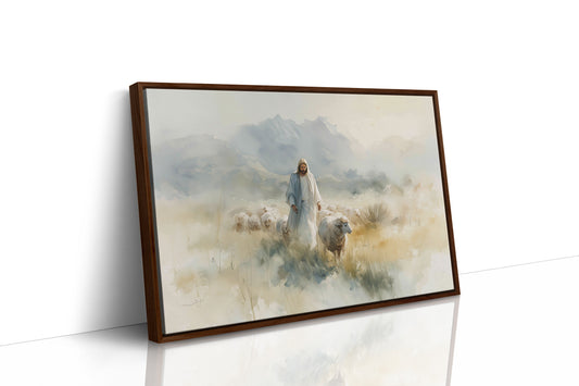 Gentle Shepherd Among Misty Hills