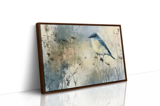 Bluebird in the Winter Haze