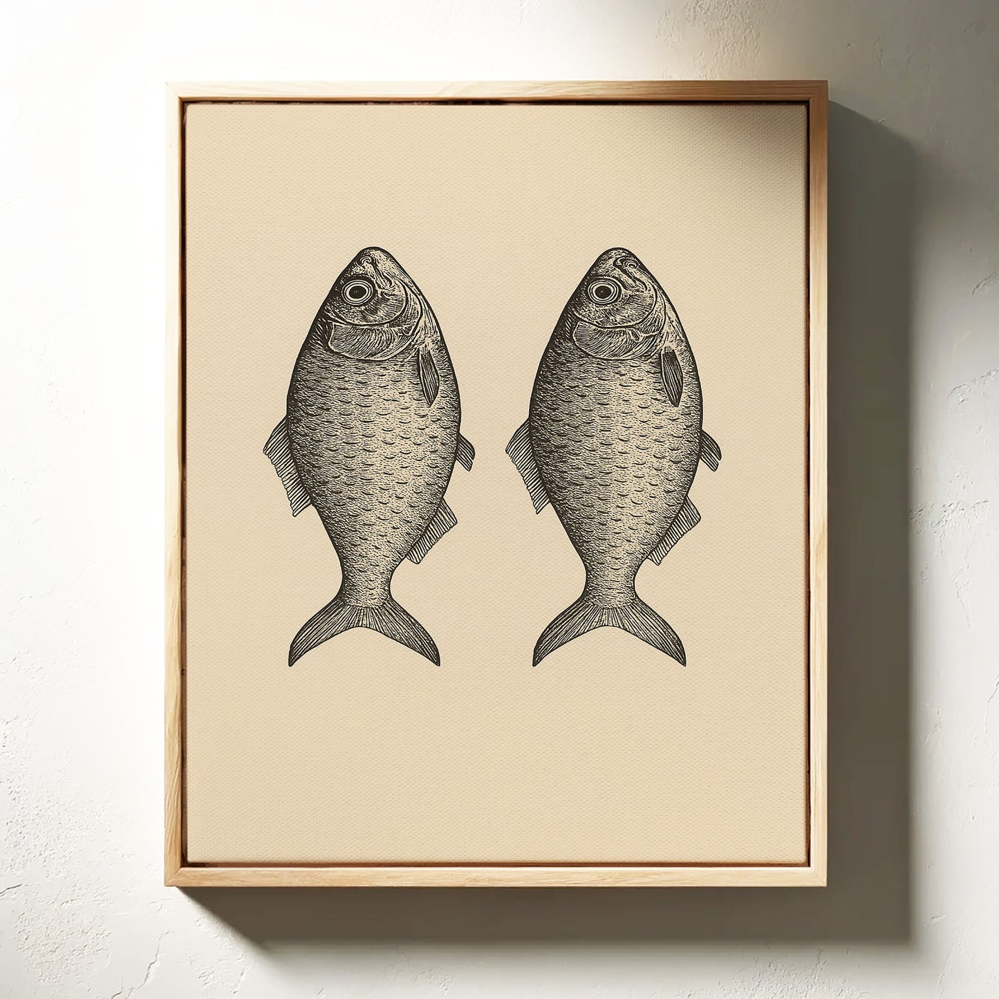 Two Fish Vintage Loaves and Fishes Symbol
