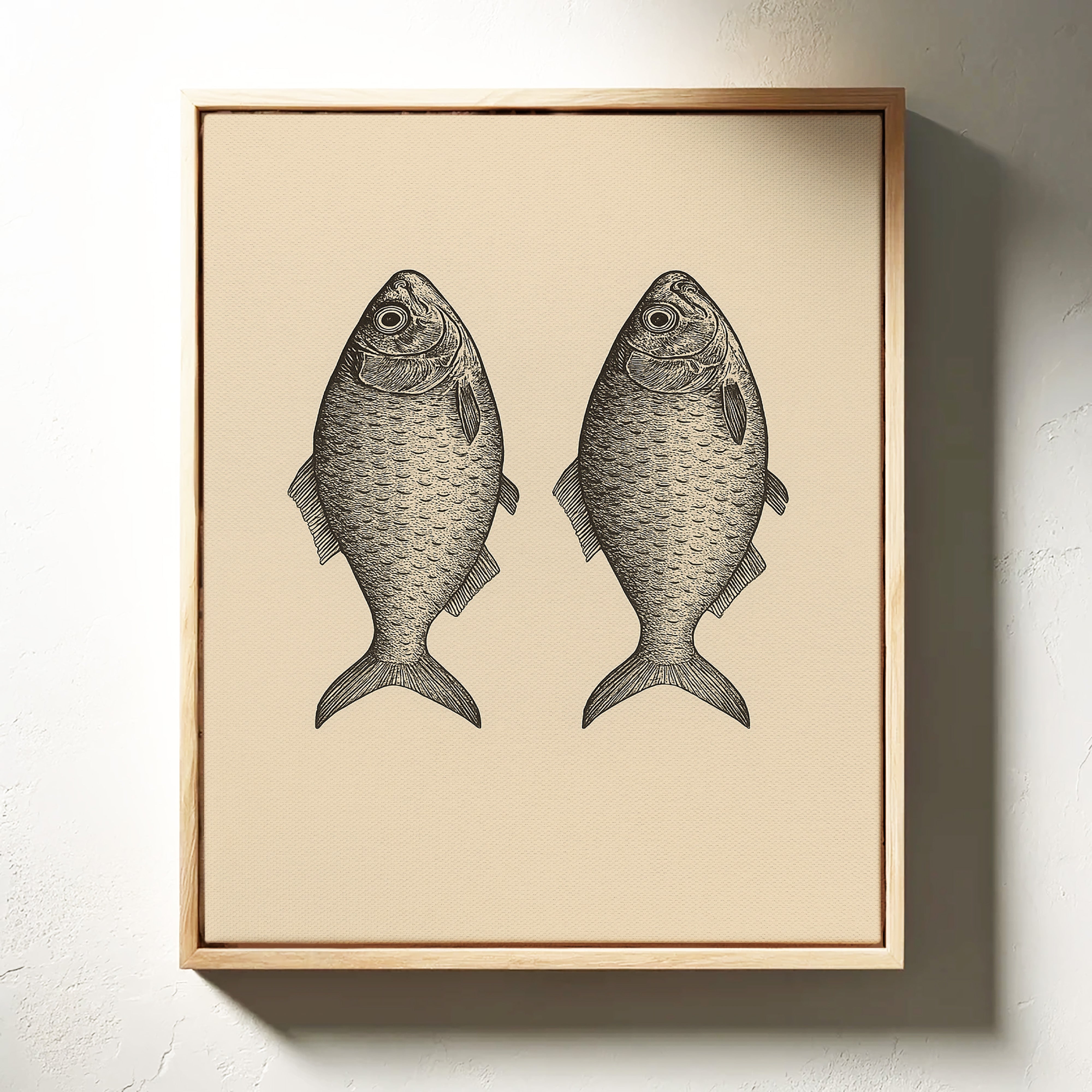Two Fish Vintage Loaves and Fishes Symbol