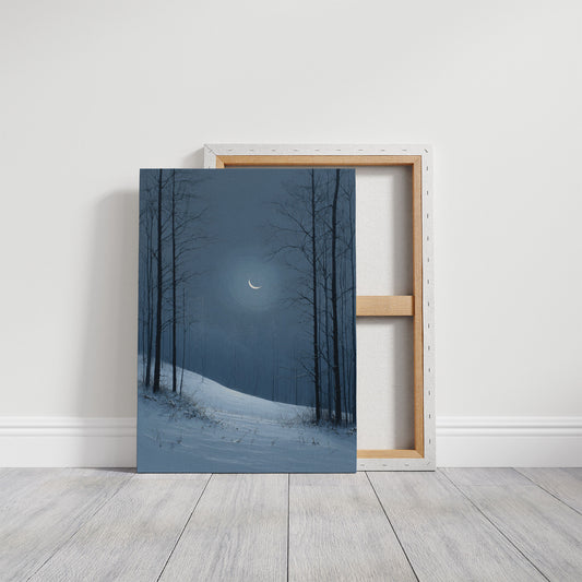 Moonlit Forest Beckons Winter Dreams
