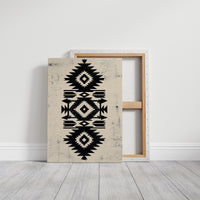 Distressed Black Aztec Arrow Medallion