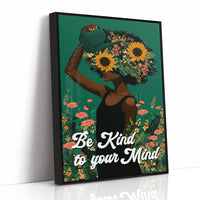 Be Kind To Your Mind Floral Art