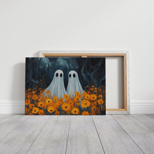 Spectral Friends Among Autumn Poppies