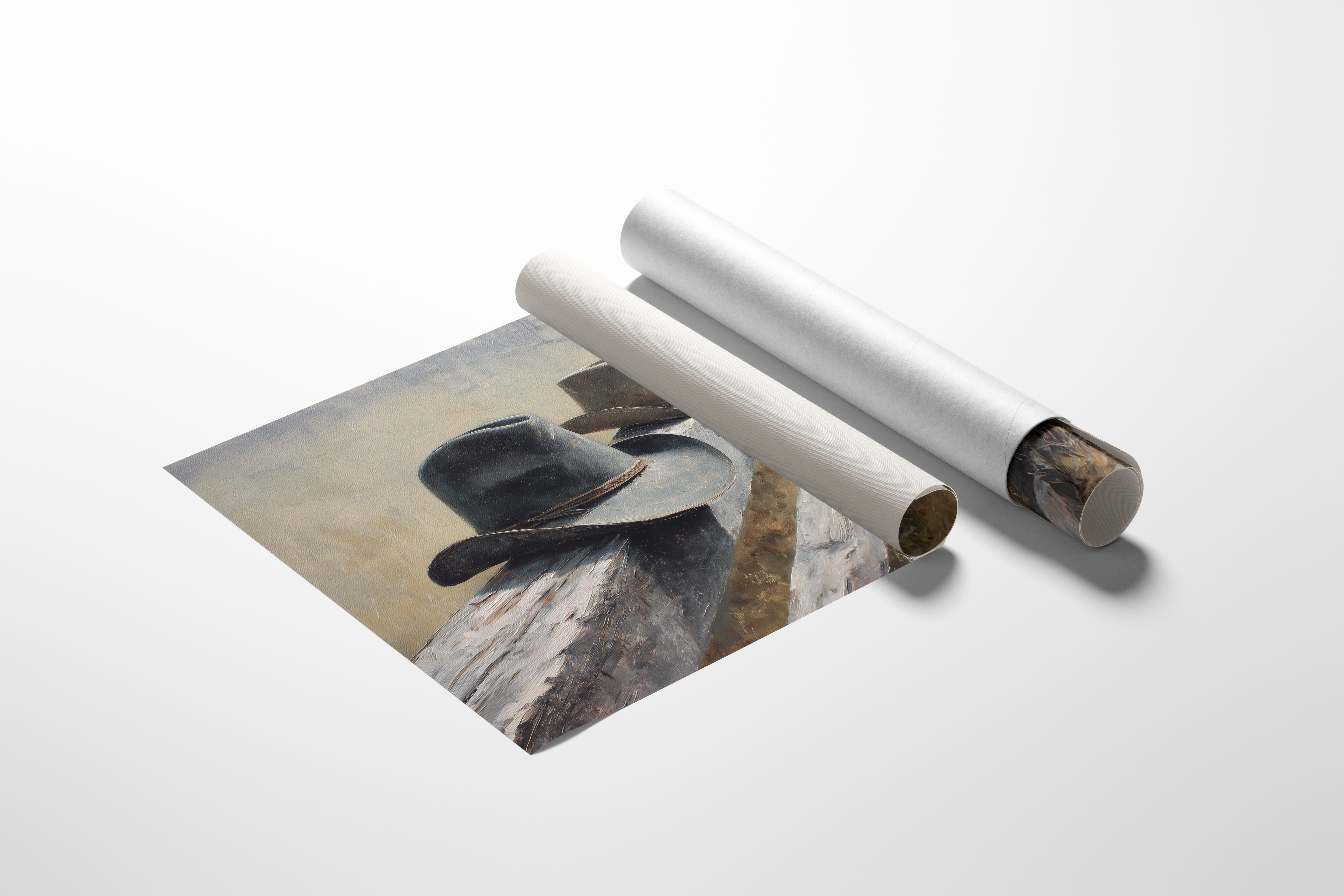 Weathered Legacy: Cowboy Hats at Rest