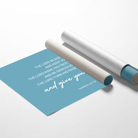 Ancient Blessing On Teal Waters