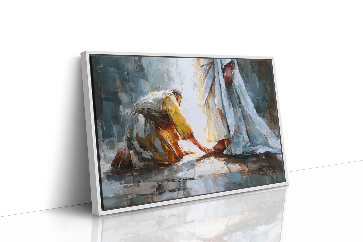 Sacred Devotion Through Impasto Light