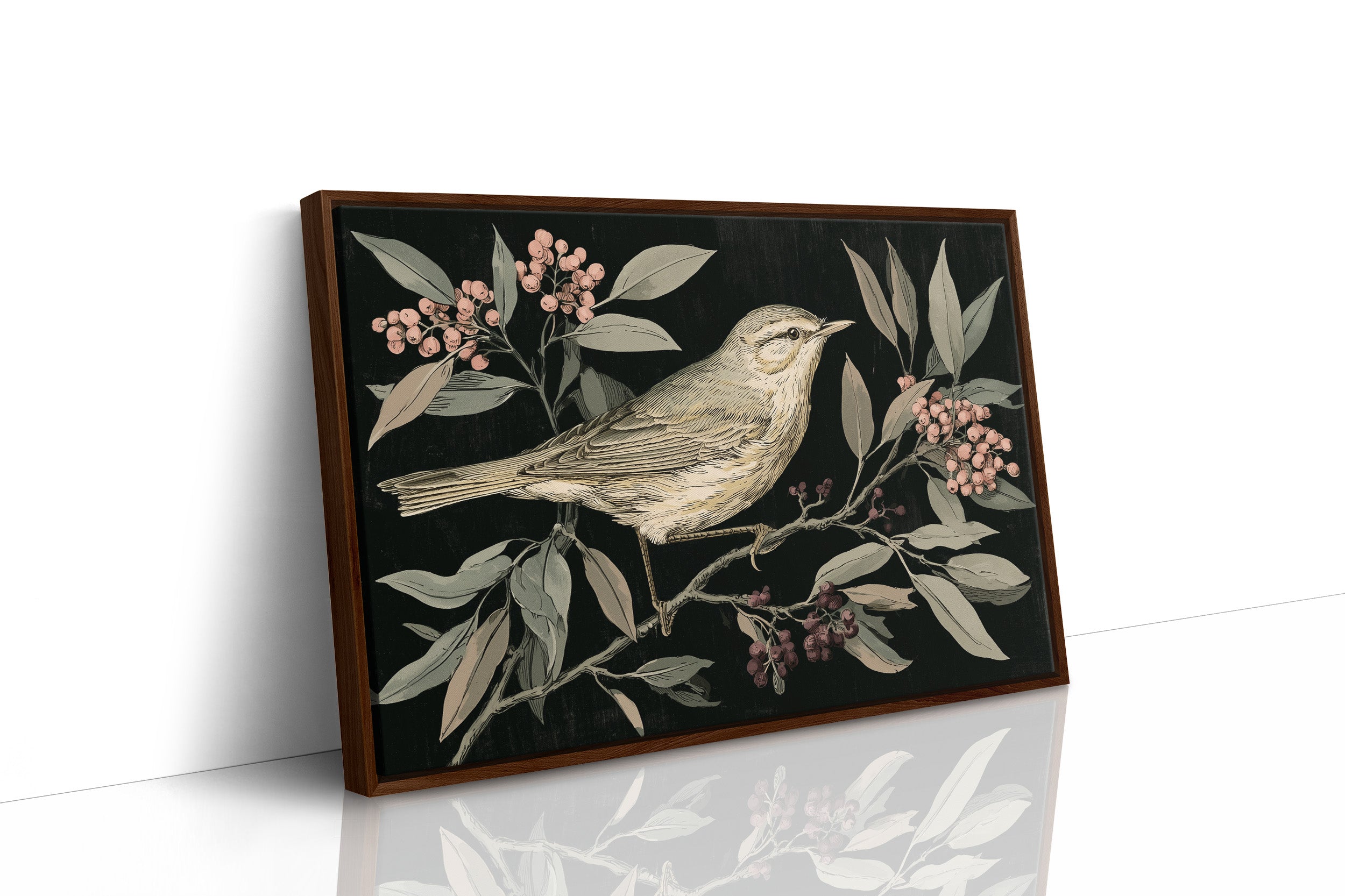 Cream Warbler in the Branches