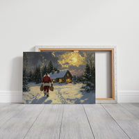 Moonlit Journey To Cabin Warmth
