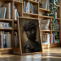 Regal Feline in Victorian Attire