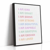 I Am Enough Affirmation Quote Print
