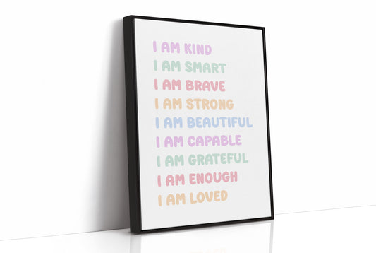 I Am Enough Affirmation Quote Print