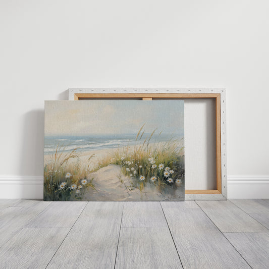 Daisies Dance Along Coastal Dunes