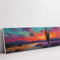 Neon Dust Over Desert Twilight