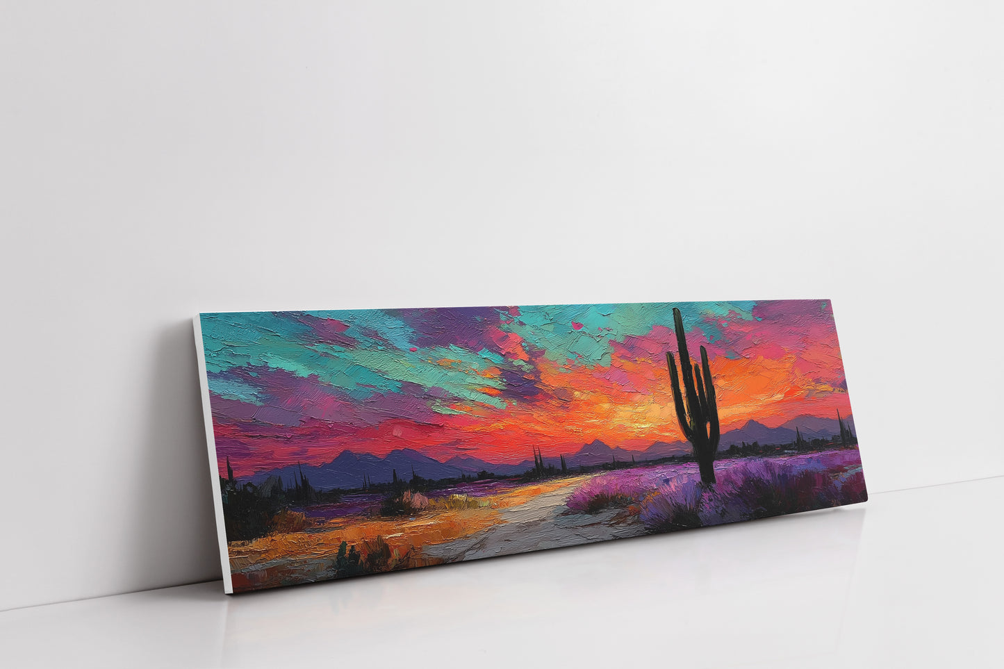 Neon Dust Over Desert Twilight