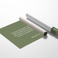 Ancient Words On Sage Canvas