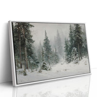 Snow Settles Among Silent Pines