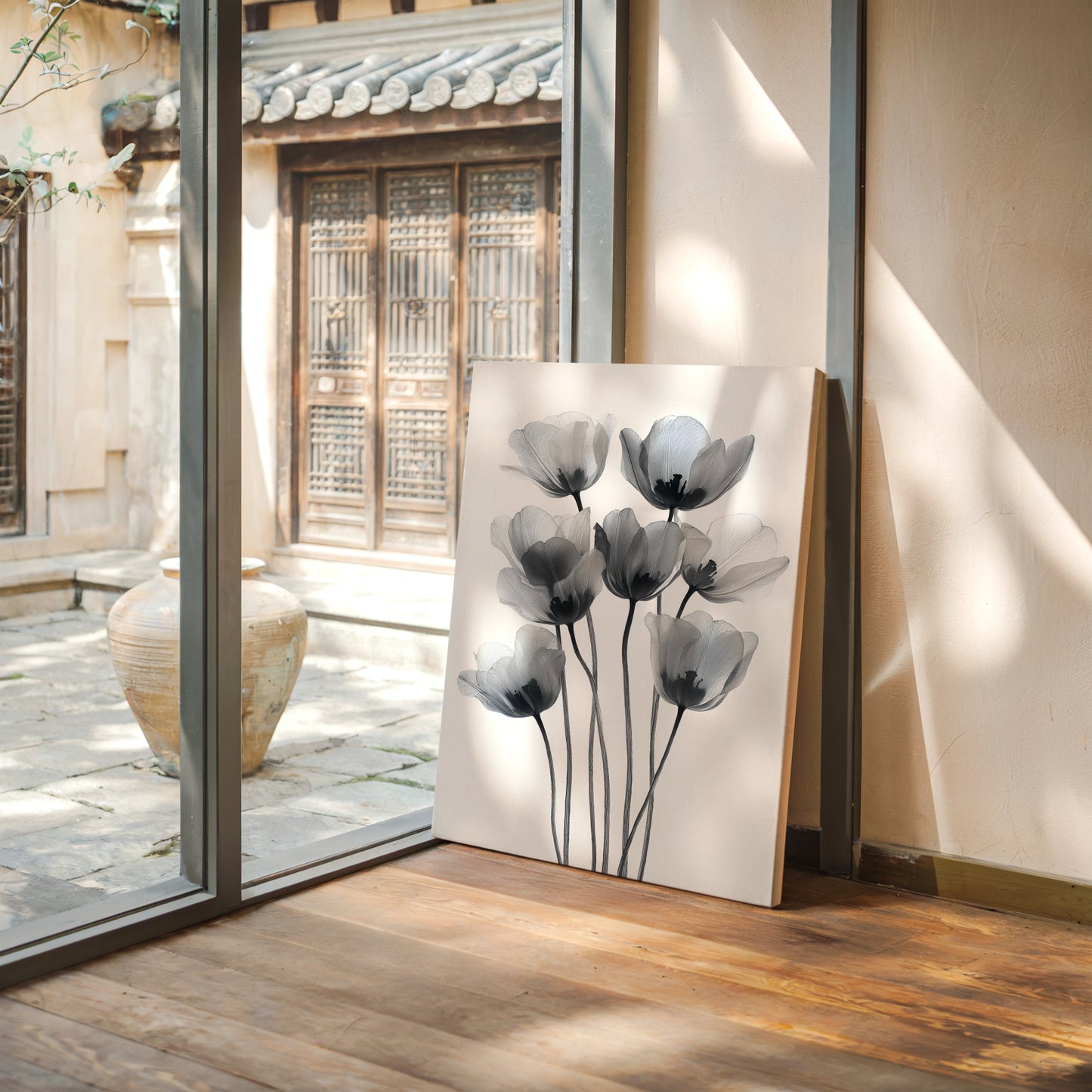 Tulips Dance In Silver Light