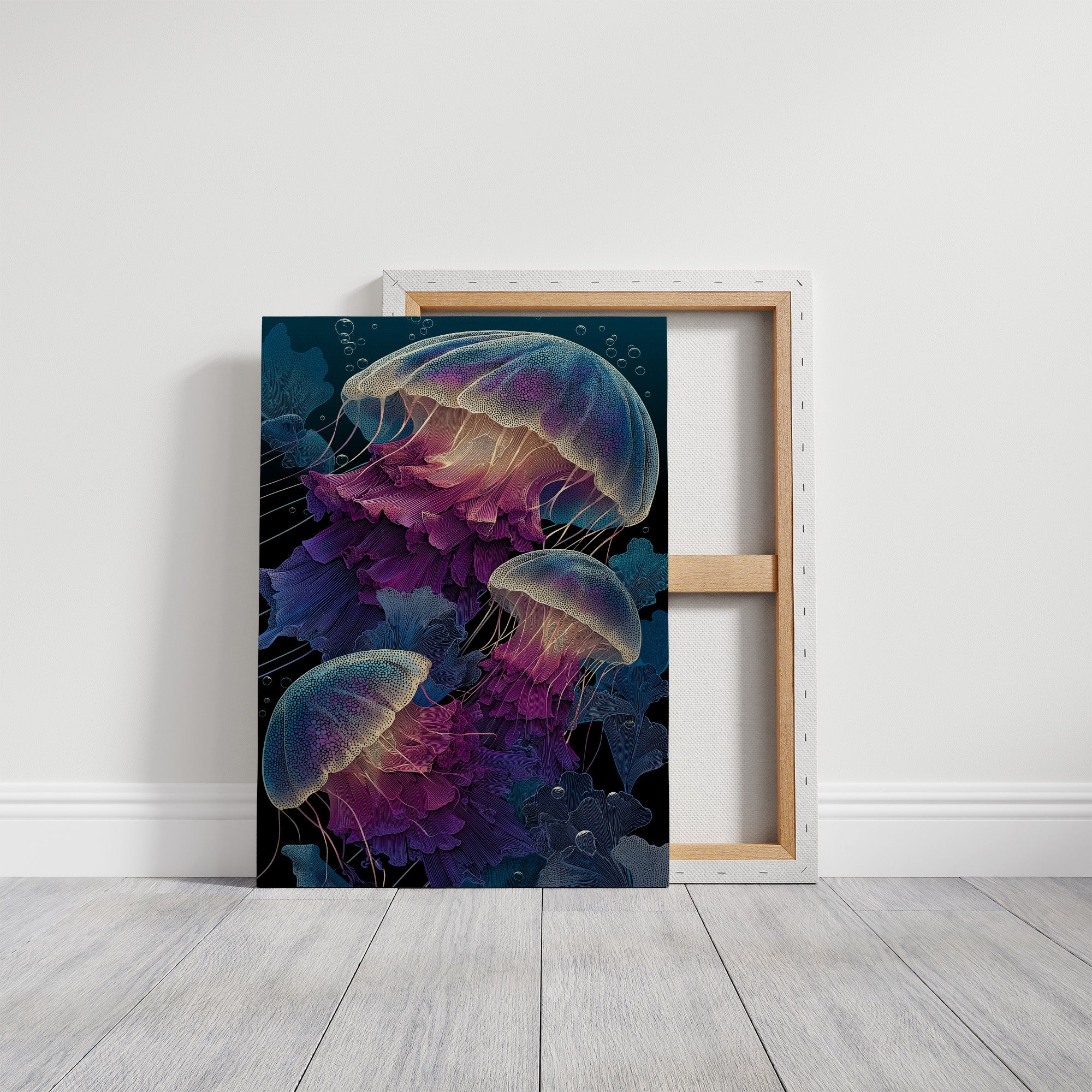 Jellyfish Drift in Deep Violet