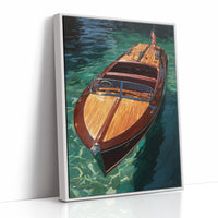 Mahogany Glides Through Emerald Waters