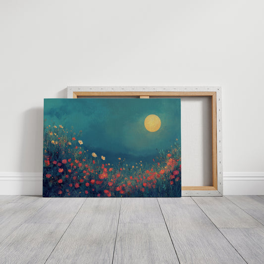 Poppies Dance Under Summer Moon