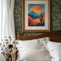 Saguaros Paint Their Mountain Song