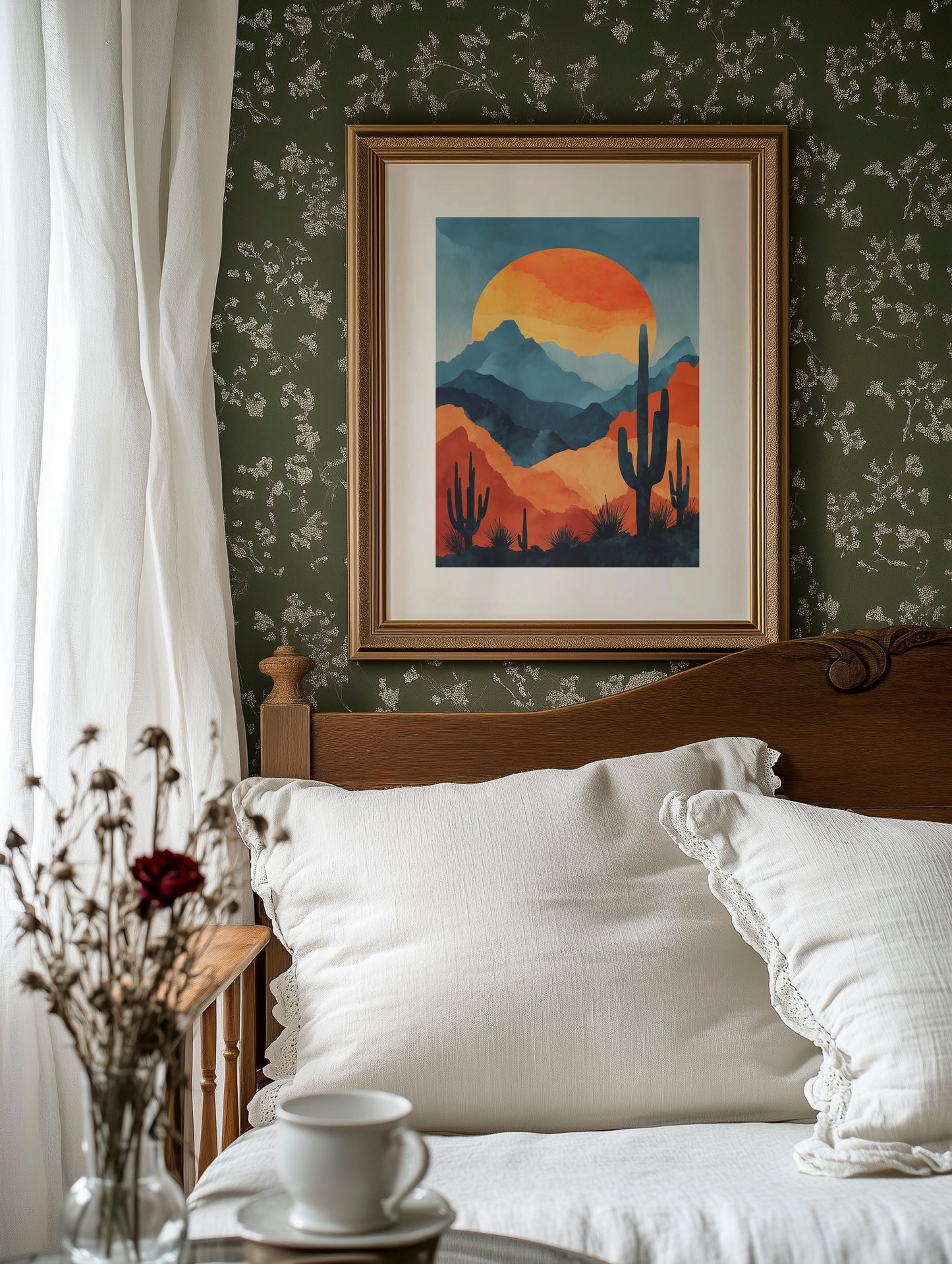 Saguaros Paint Their Mountain Song