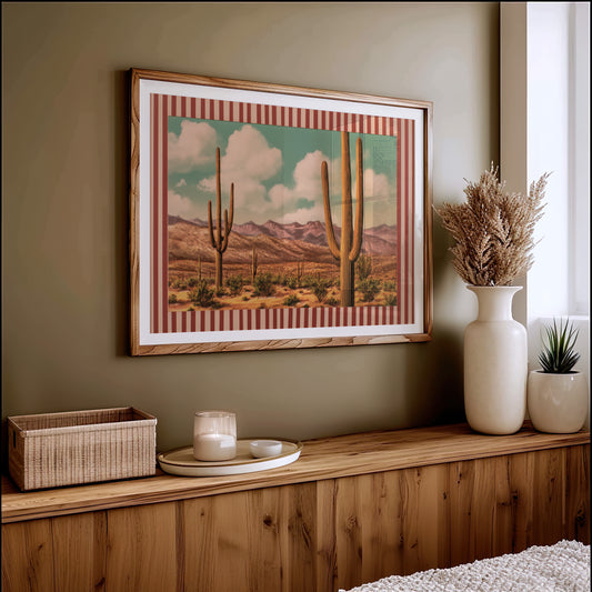 Saguaros Dance Under Turquoise Horizons