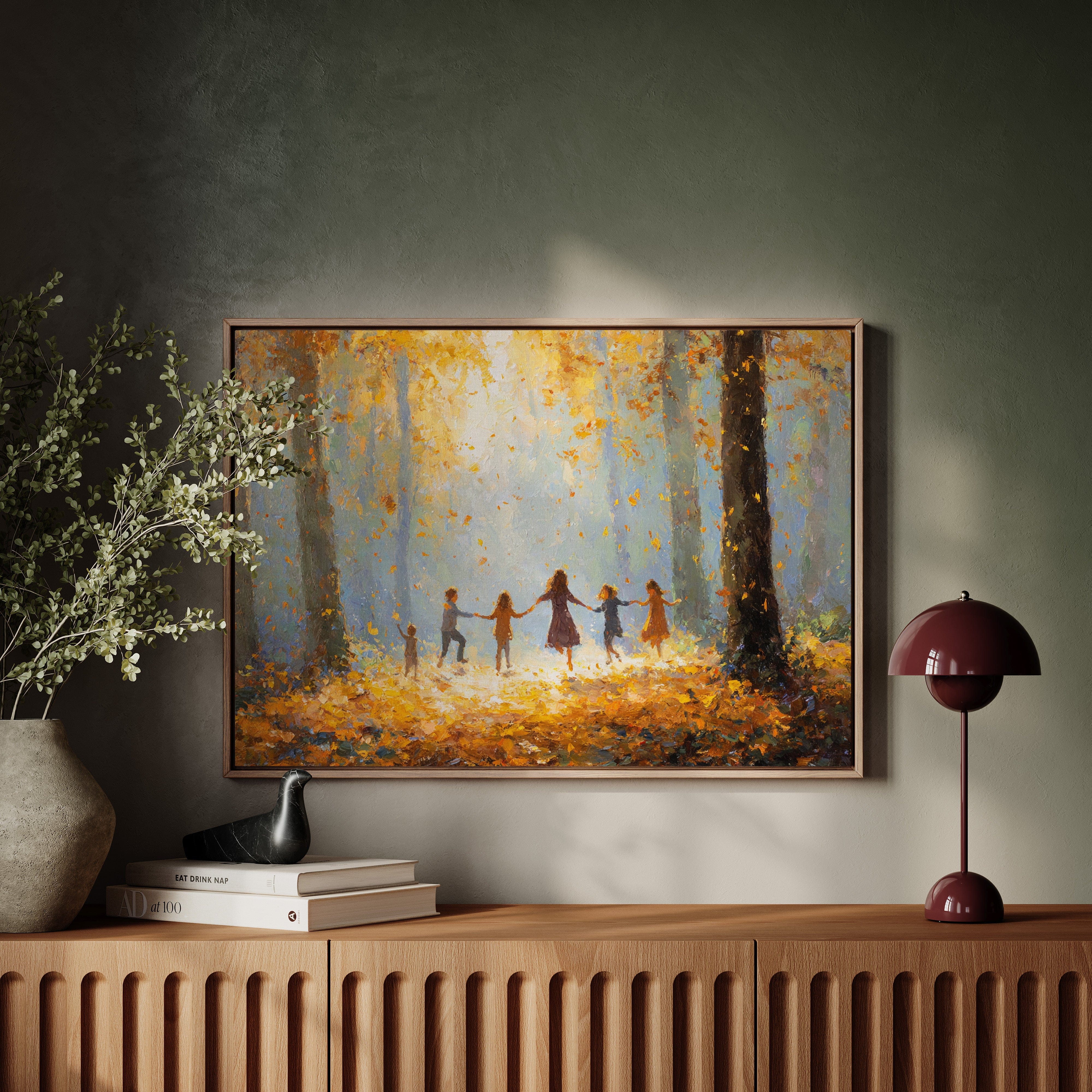 Autumn Light Catches Their Dance