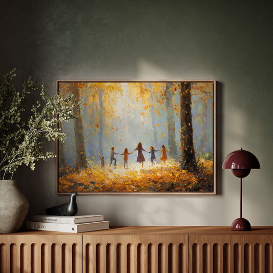 Autumn Light Catches Their Dance
