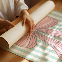 Sketched in Pink, Tied With Care