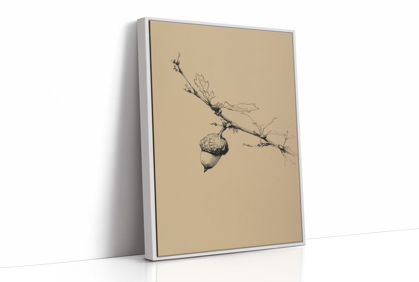Autumn's Quiet Echo: Oak Branch Study