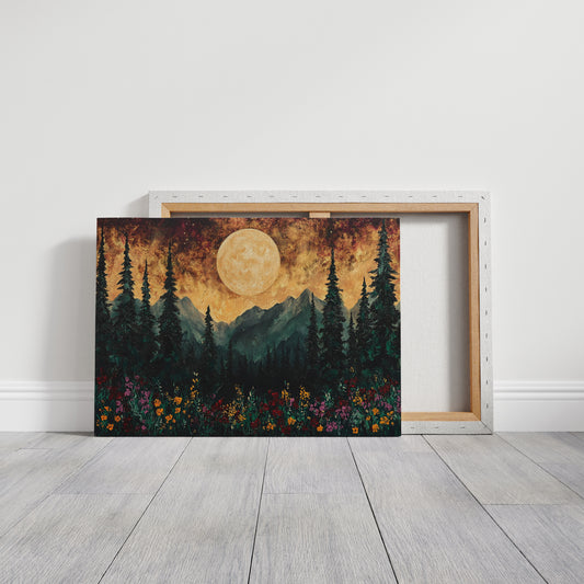 Alpine Meadows Catch Moonlight's Gold