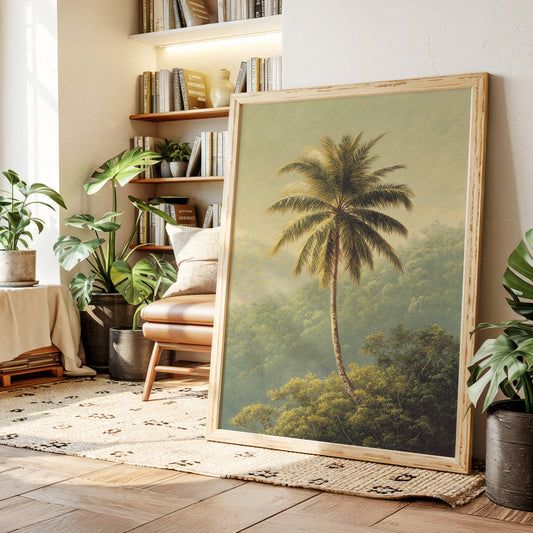 A Solitary Palm's Embrace