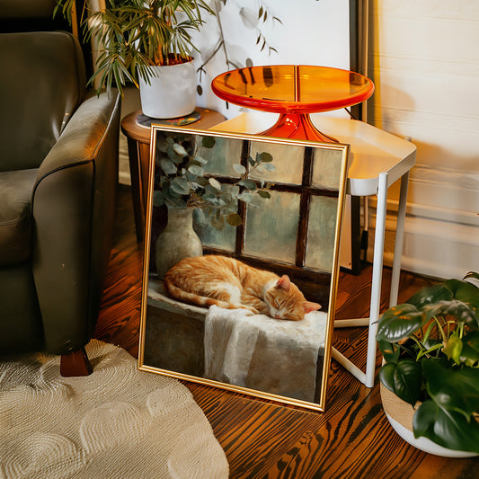 Naptime Beneath Sunlit Windows