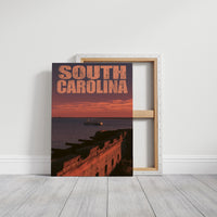 South Carolina Fort at Sunset