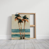 Palms Painted in Palette Knife Gold