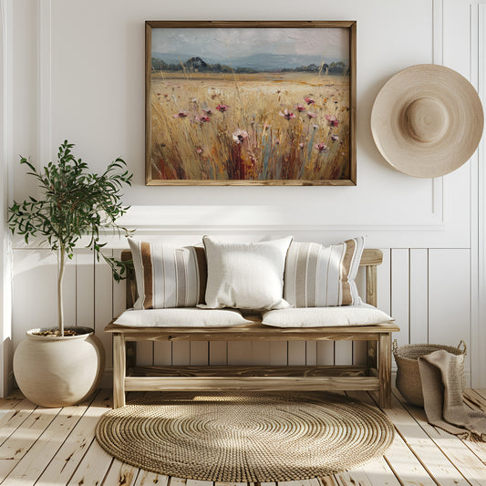 Wild Cosmos Dance Through Golden Fields
