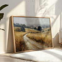Winding Path Through Golden Fields