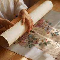 Wildflower Waltz in Ivory Leather