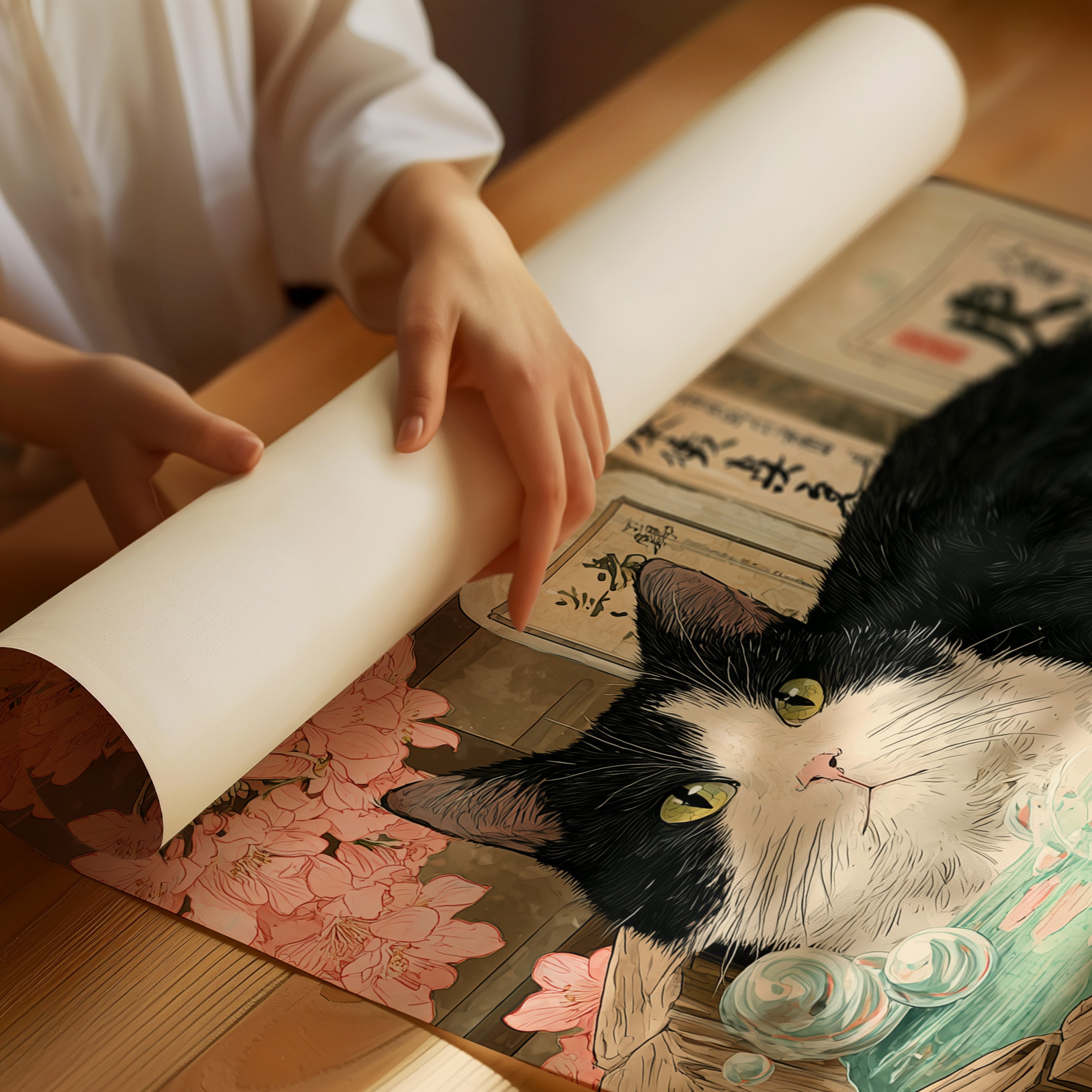 Sake Bath Under Cherry Blossoms