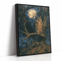 Great Horned Owl By Moonlight