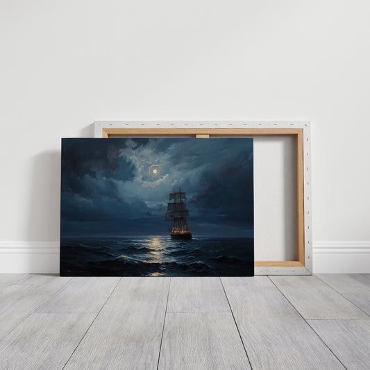 Moonlit Voyage On Ancient Tides
